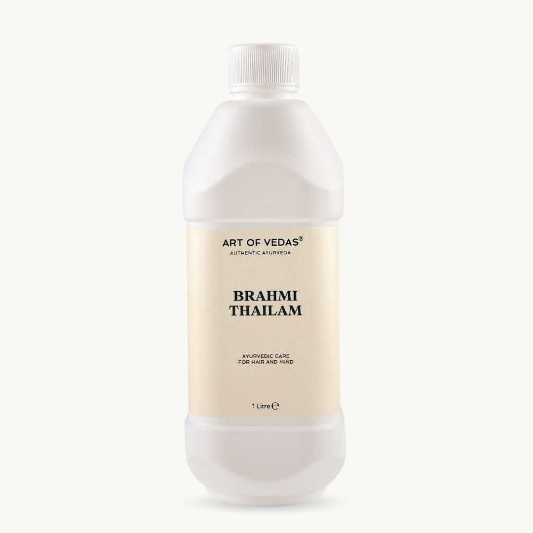 Art of Vedas Brahmi Thailam 1 Litre - Ayurvedic Hair Oil for Hair and Mind Care