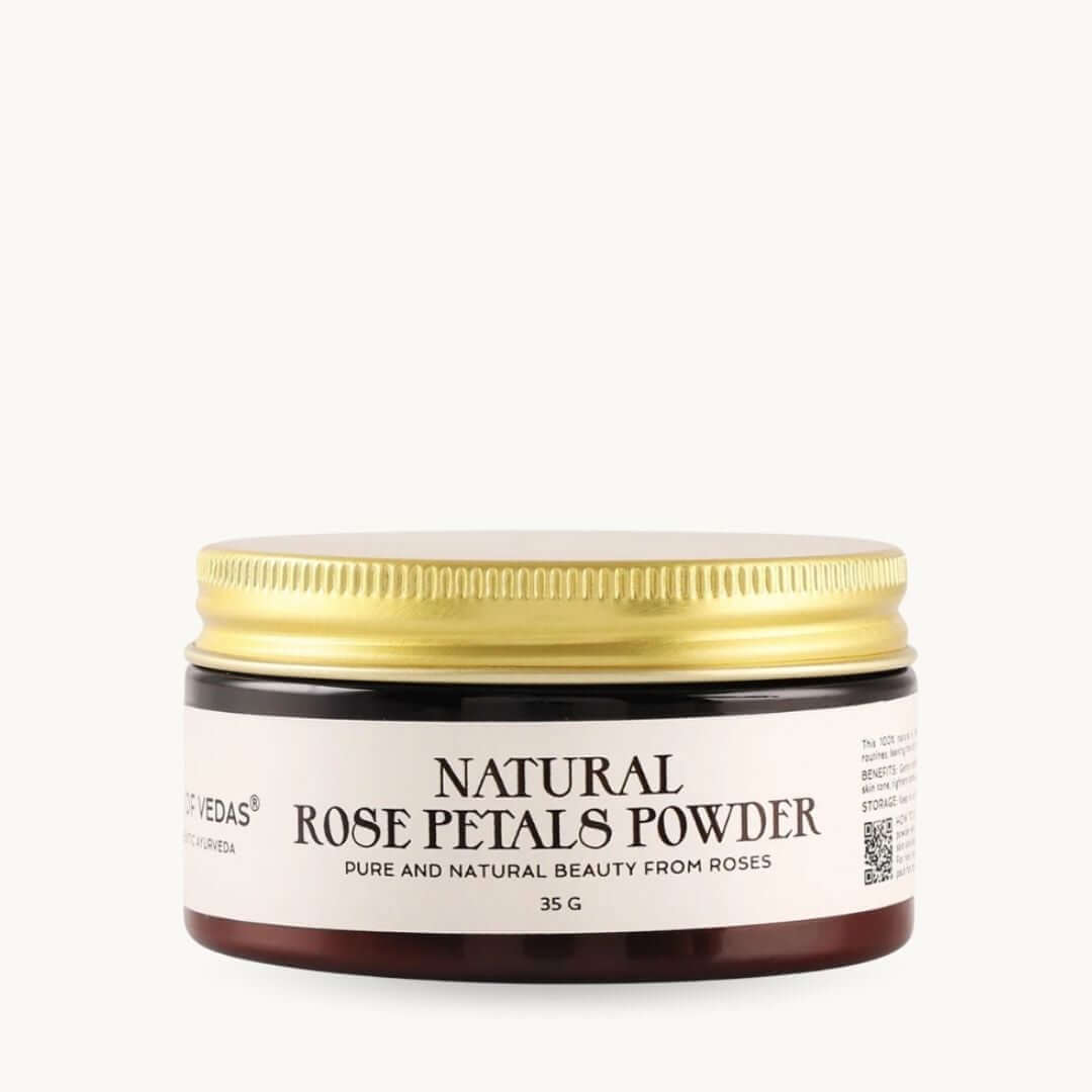 Prášek z růžových okvětních lístků