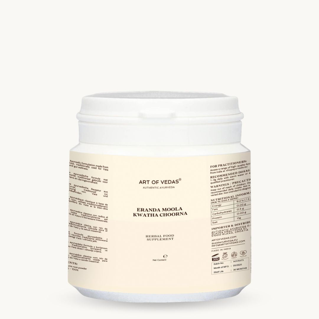 Art of Vedas Eranda Moola Kwatha Choorna - Ayurvedic Herbal Supplement for Digestive and Joint Health