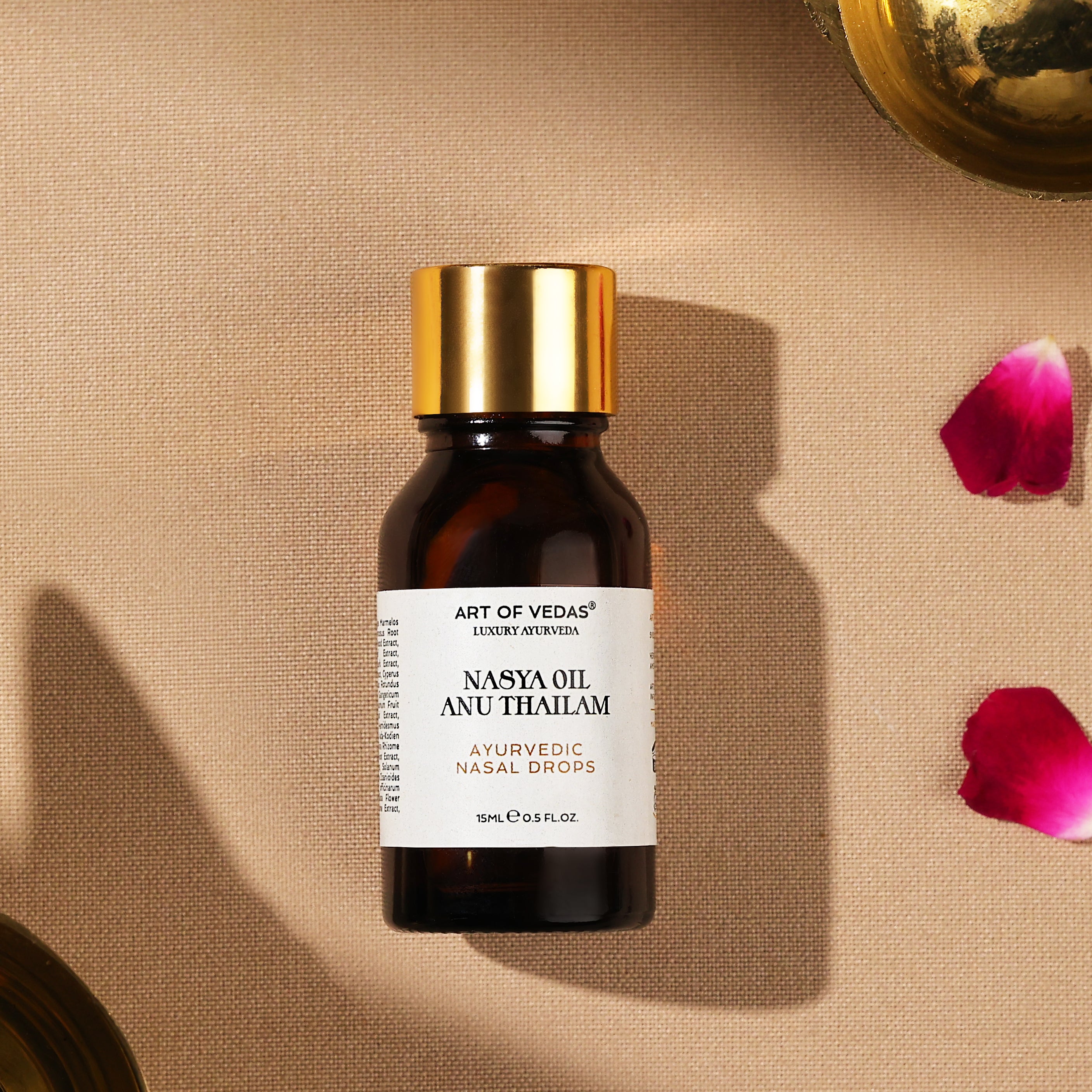 Step-by-step Nasya Oil application guide - Ayurvedic nasal therapy instructions by Art of Vedas