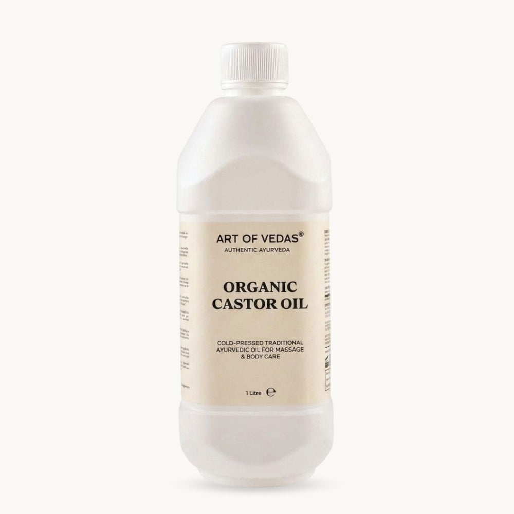 Art of Vedas, Organický ricinový olej, 1 liter, klasicky ajurvedsky pripravek